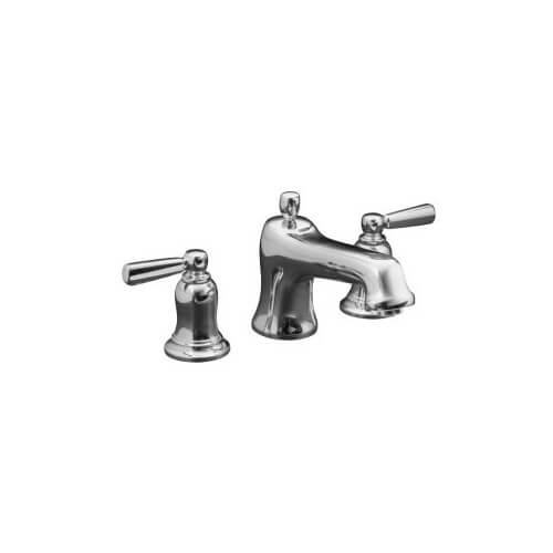 Bancroft Deck-Mount Faucet w/ Metal Lever Handles (Polished Chrome)