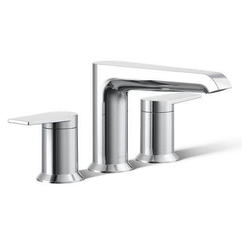 Main product image of Hint Two Handle Deck Mount Bathroom Faucet, Trim Only (Polished Chrome), K-T25740-4-CP