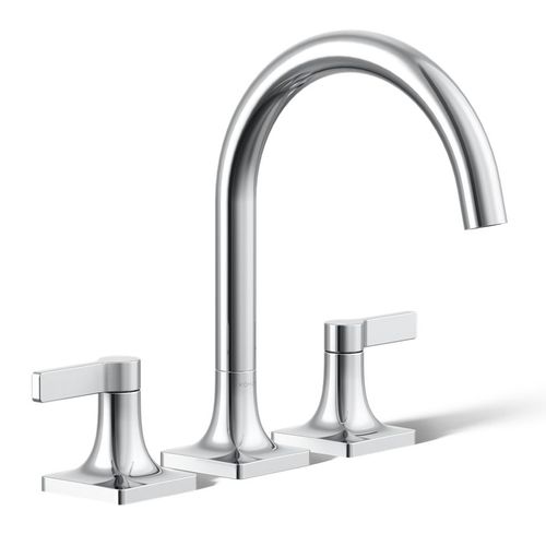 Main product image of Venza Two Handle Deck Mount Bathroom Faucet, Trim Only (Polished Chrome), K-T28131-4-CP