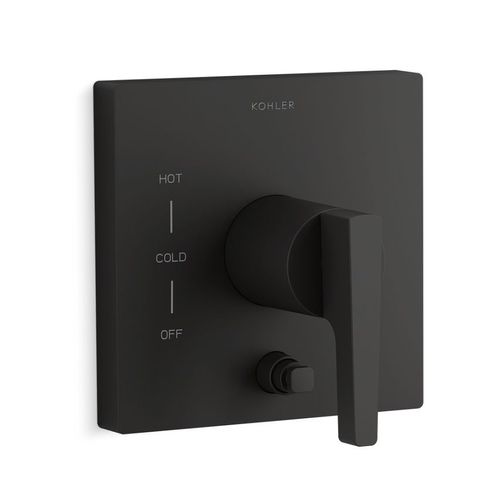 Main product image of Honesty Rite-Temp Valve Trim with Push-Button Diverter (Matte Black)