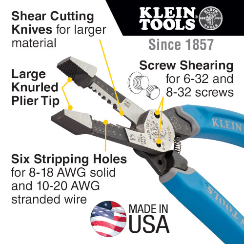 Main product image of Klein-Kurve Heavy-Duty Wire Stripper 8-20 AWG