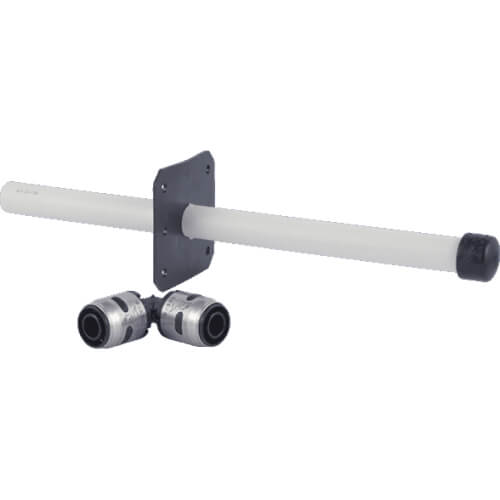 Main product image of 1/2" x 10" PEX Stub Out w/ Bracket, Cap and EvoPEX 1/2" 90 Elbow (12 Pack)