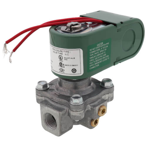 Main product image of 3/8" Threaded 2-Way Normally Closed Low Pressure Fuel Gas Solenoid Valve (120/60V)