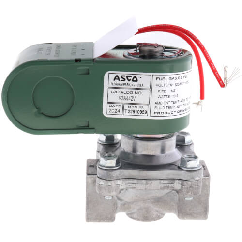 Main product image of 1/2" 2 Way Normally Closed Low Pressure Gas Shutoff Valve, 120V (350,000 BTU)