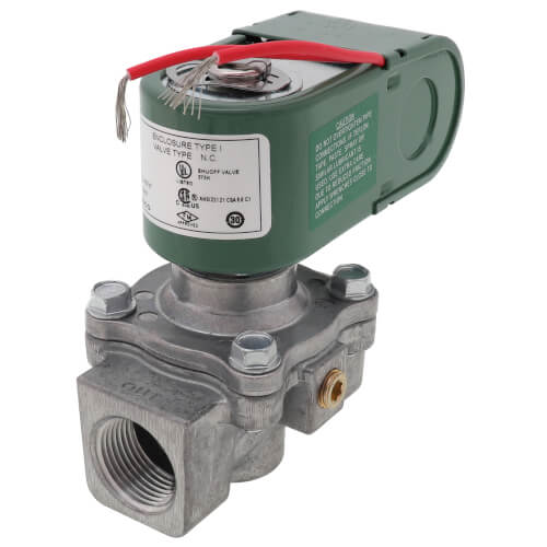 Main product image of 3/4" Threaded 2-Way Normally Closed Low Pressure Direct Acting Gas Shutoff Valve (110/120V)