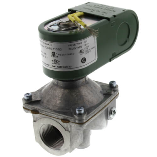 Main product image of 3/4" Threaded 2-Way Normally Closed High Pressure Direct Acting Gas Shutoff Valve (110/120V)