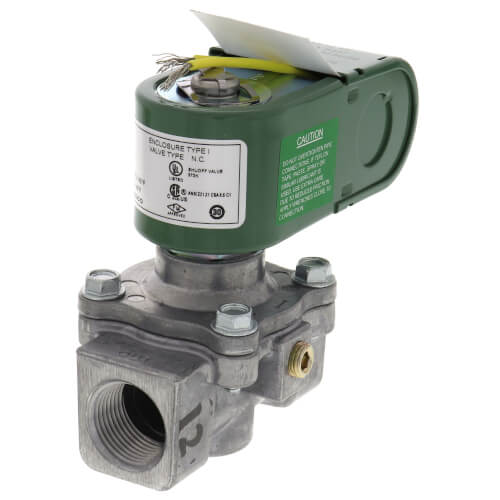 Main product image of 3/4" Threaded 2-Way Normally Closed High Pressure Direct Acting Gas Shutoff Valve (110/120V)