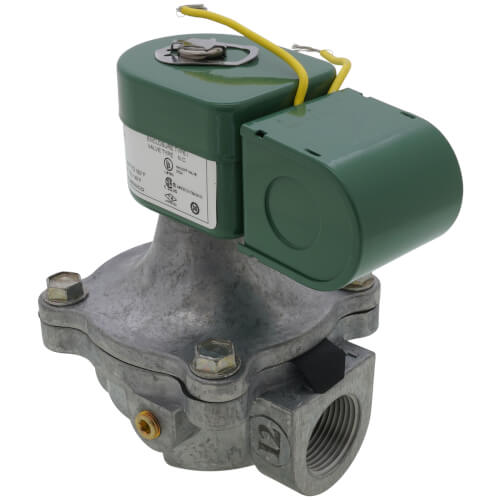 Main product image of 1" Threaded Normally Closed 2-Way High Pressure Pilot Operated Gas Shutoff Valve (120V)