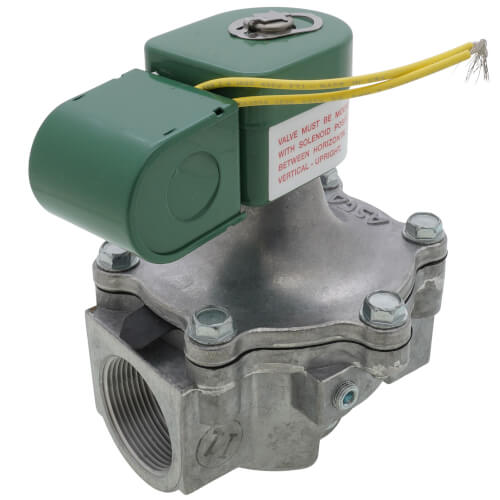 Main product image of 1-1/2" Threaded Normally Closed 2-Way High Pressure Pilot Operated Gas Shutoff Valve (120V)