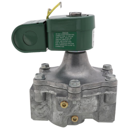 Main product image of 1-1/4" Threaded 2-Way Normally Closed Medium Pressure Direct Acting Gas Shutoff Valve (120v)