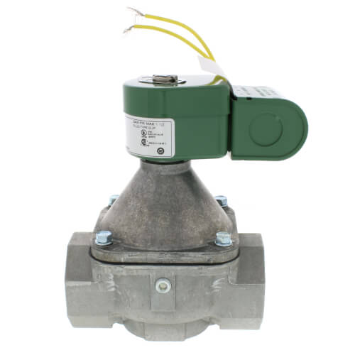 Main product image of 1-1/2" Threaded 2-Way Normally Closed Medium Pressure Direct Acting Gas Shutoff Valve (120v)