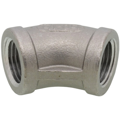 Main product image of T304 1/2" Stainless Steel 45° Elbow