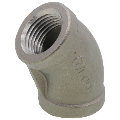 Main product image of T304 1/2" Stainless Steel 45° Elbow