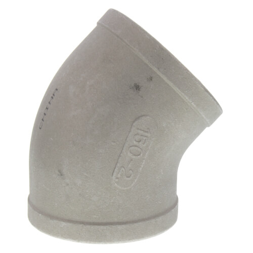 Main product image of T304 2" Stainless Steel 45° Elbow