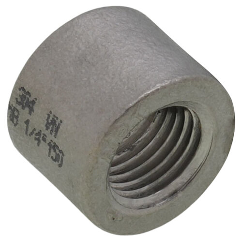 Main product image of T304 1/4" Stainless Steel Half Coupling