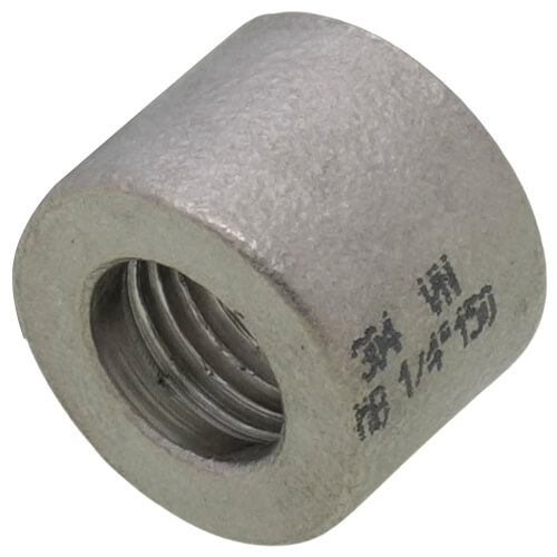 Main product image of T304 1/4" Stainless Steel Half Coupling