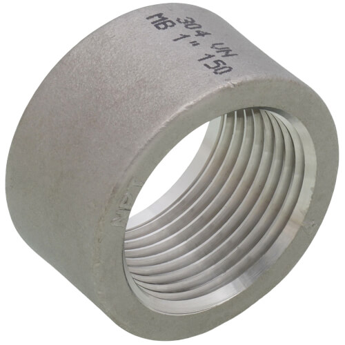 Main product image of T304 1" Stainless Steel Half Coupling