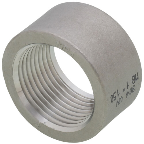Main product image of T304 1" Stainless Steel Half Coupling