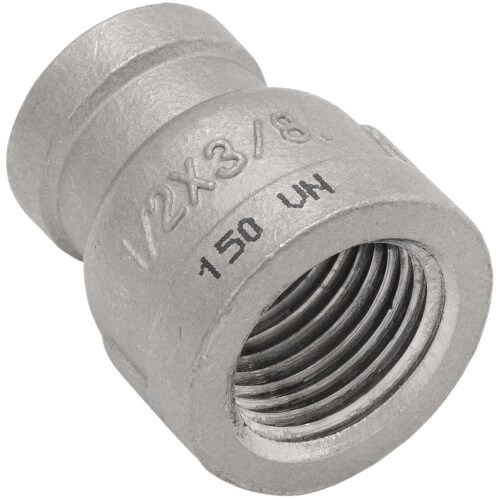 Main product image of T304 1/2" x 3/8" Stainless Steel Reducer Coupling