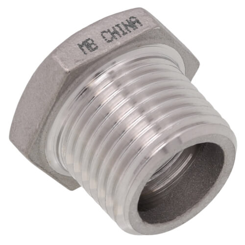 Main product image of T304 1/2" X 3/8" Stainless Steel Hex Bushing