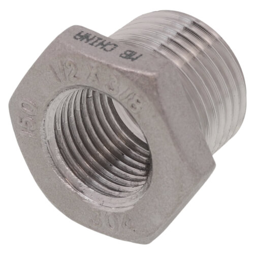 Main product image of T304 1/2" X 3/8" Stainless Steel Hex Bushing