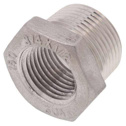 Main product image of T304 3/4" X 1/2" Stainless Steel Hex Bushing