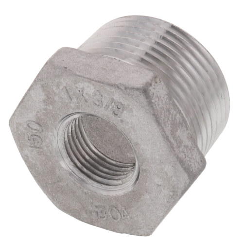 Main product image of T304 1" x 3/8" Stainless Steel Hex Bushing