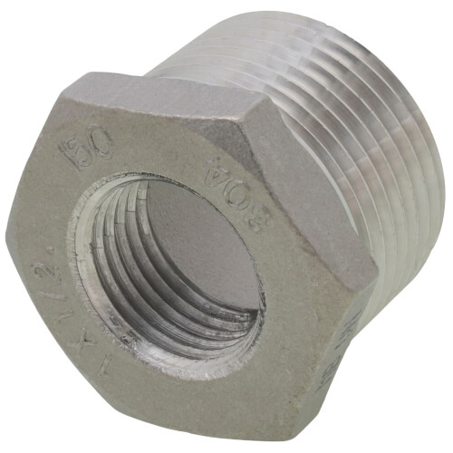 Main product image of T304 1" x 1/2" Stainless Steel Hex Bushing