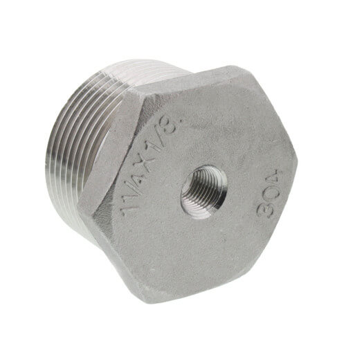 Main product image of T304 1-1/4" x 1/8" Stainless Steel Hex Bushing