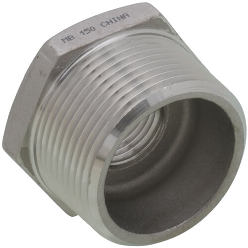 Main product image of T304 1-1/4" x 1/2" Stainless Steel Hex Bushing