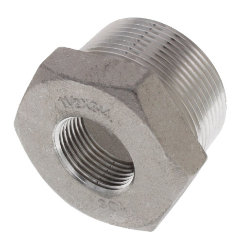 Main product image of T304 1-1/2" x 3/4" Stainless Steel Hex Bushing
