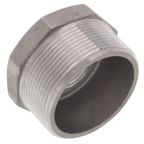 T304 2" x 3/4" Stainless Steel Hex Bushing
