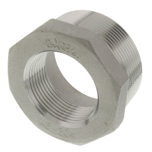 Main product image of T304 2" x 1-1/4" Stainless Steel Hex Bushing