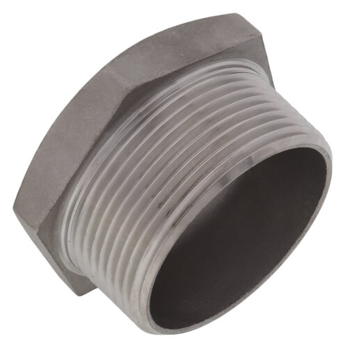 Main product image of T304 2-1/2" x 1/2" Stainless Steel Hex Bushing