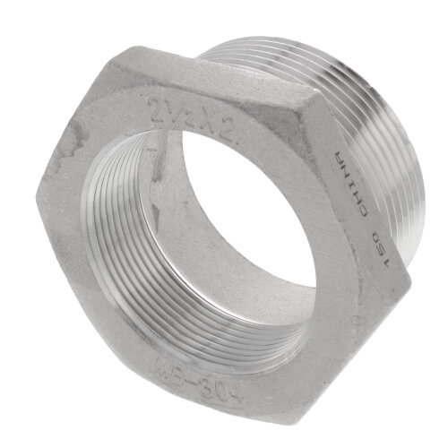 Main product image of T304 2-1/2" x 2" Stainless Steel Hex Bushing