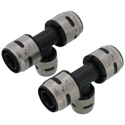Main product image of 1" x 1" x 3/4" SharkBite EvoPEX Reducing Tee (2 Pack)