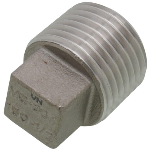 Main product image of T304 1/2" Stainless Steel Square Head Plug