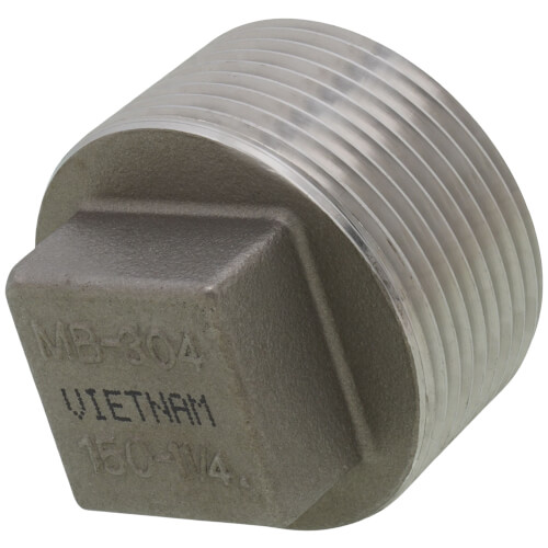 Main product image of T304 1-1/4" Stainless Steel Square Head Plug
