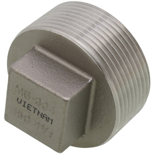 Main product image of T304 1-1/2" Stainless Steel Square Head Plug