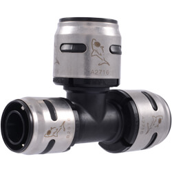 Main product image of 1" x 3/4" x 1" SharkBite EvoPEX Reducing Tee (2 Pack)