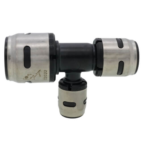 Main product image of 1" x 3/4" x 1/2" SharkBite EvoPEX Reducing Tee (2 Pack)