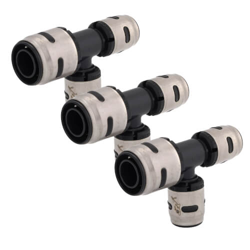 3/4" x 1/2" x 1/2" SharkBite EvoPEX Reducing Tee (3 Pack)