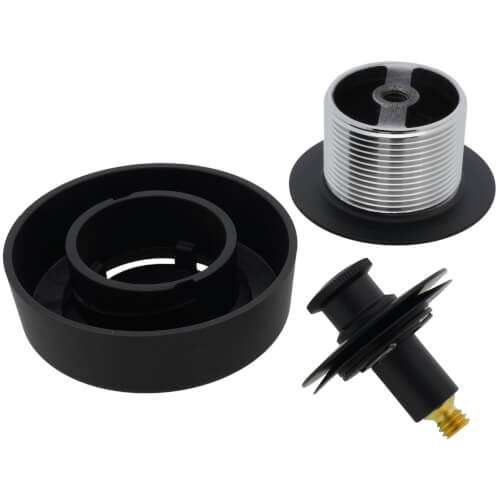 Main product image of True Blue Trim Kit w/ Finished Drain Spud (Matte Black)