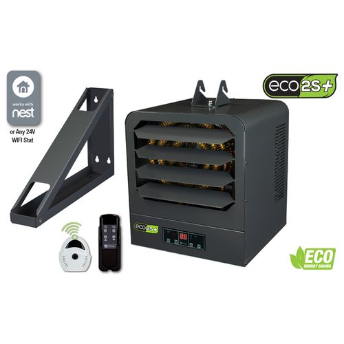Main product image of KB ECO2S+ 1-Phase Unit Heater with Remote Sensor, 24V Remote Thermostat Control Connectivity (240V, 5KW)