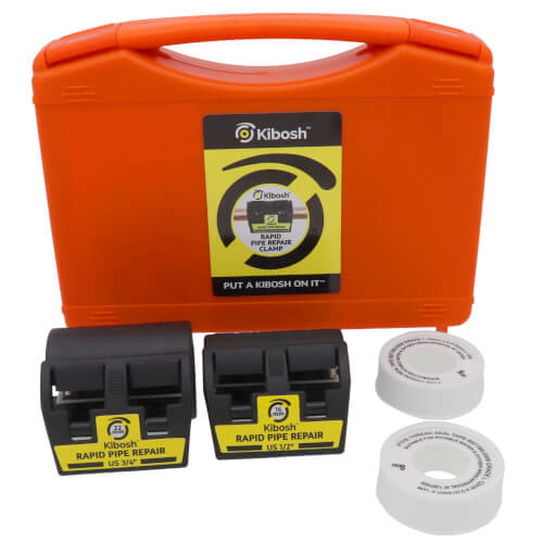 KIBKITORNA Kibosh KIBKITORNA Rapid Emergency Pipe Repair Clamp Kit (1/2" & 3/4" Pipe