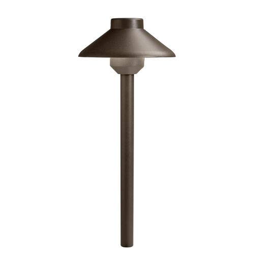 Main product image of Stepped Dome 12V 2700K Path Light Textured (Architectural Bronze)