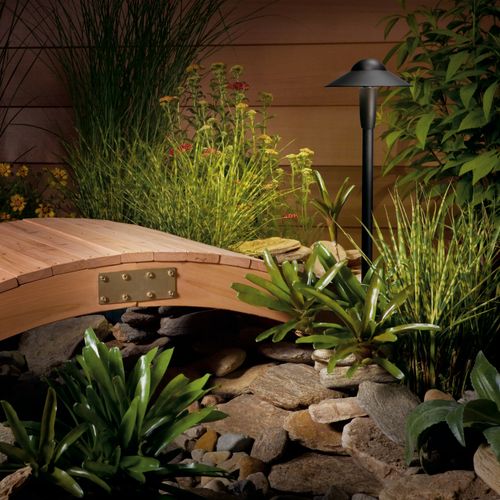 Main product image of 6" Dome 2700K LED Path Light (Textured (Black)