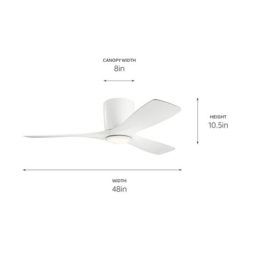 Main product image of 48" Volos Fan (Matte White)