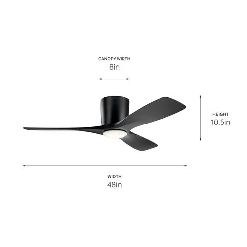 Main product image of 48" Volos Fan (Satin Black)