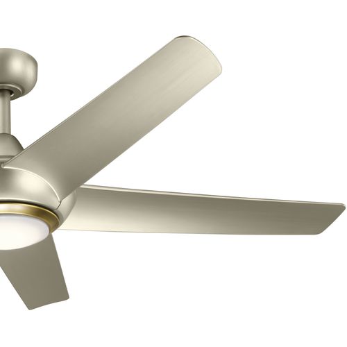 Main product image of Kapono 52" LED Ceiling Fan w/ Frosted White Polycarbonate Lens (Brushed Nickel)